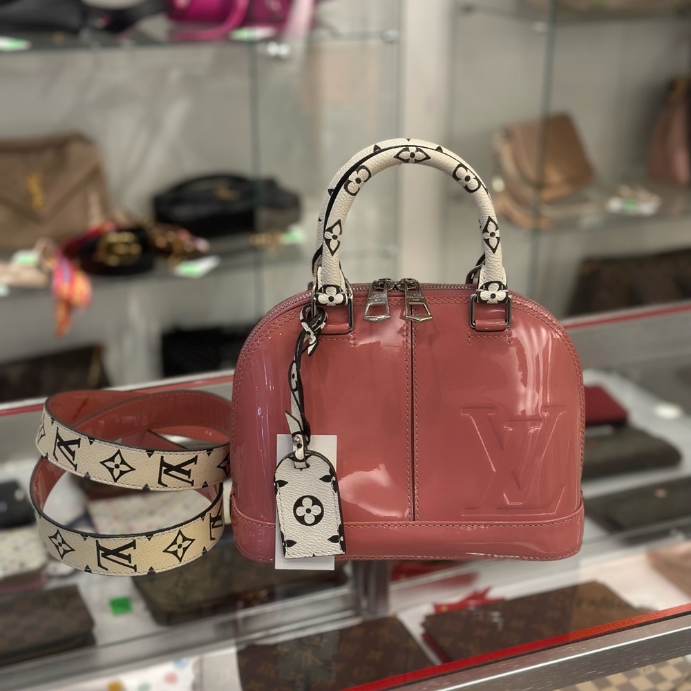 Louis Vuitton Pink Mini Bag with Cream Accents
